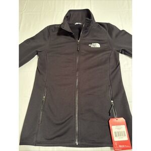 The North Face Shirt Men 2 XL BLK/ GRY Logo Classic Fit Round Hem Raglan L/S